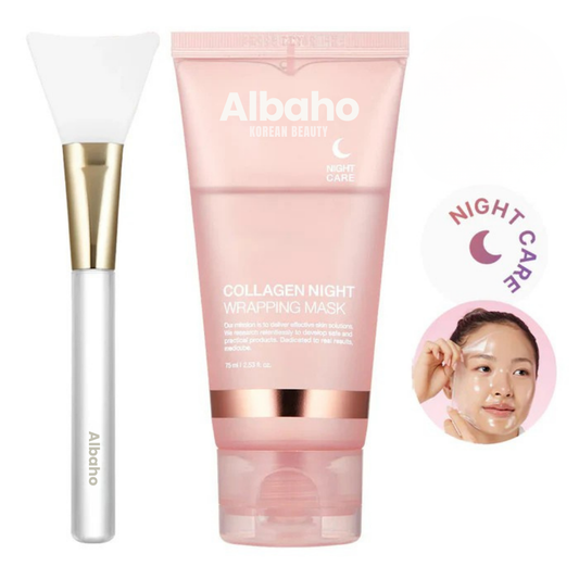 Nočna ovojna maska s kolagenom